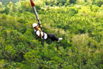 Adventure sports in Danao Adventure Park in Bohol province
