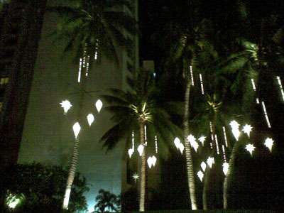 Christmas lights at Mandarin Hotel Makati